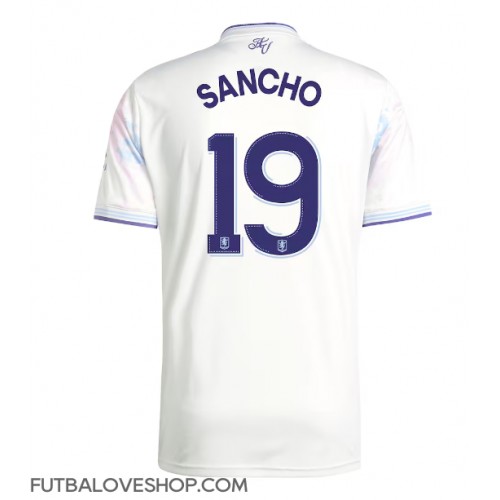 Dres Aston Villa Jadon Sancho #19 Tretina 2025-26 Krátky Rukáv